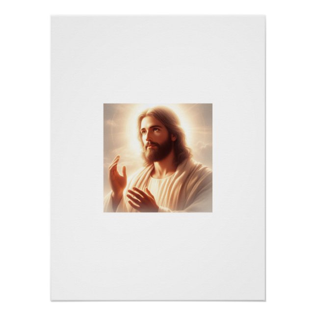 Gottes Licht: Ein Portrait von Herrn Jesus Christu Poster (Vorderseite)