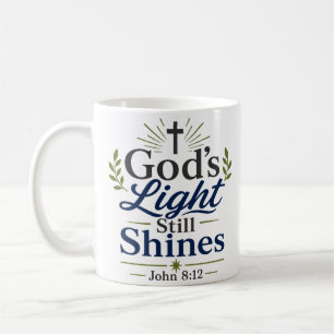 Gottes Licht leuchtet noch Morgen-Zitat spirituell Kaffeetasse