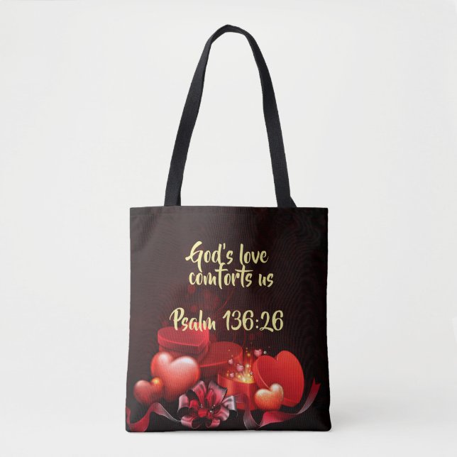 Gottes Liebe Allround-Over-Print-Tasche, Mittel (Vorderseite)