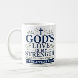 Gottes Liebe ist meine Stärke Tägliches Glaubenszi Kaffeetasse