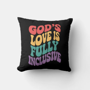Gottes Liebe ist voll inklusiv christlich Jesus LG Kissen