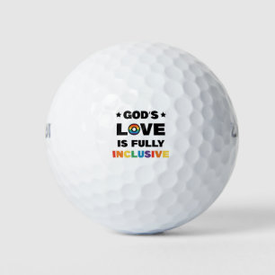 Gottes Liebe ist völlig inklusiv Schwule LGBT Prid Golfball