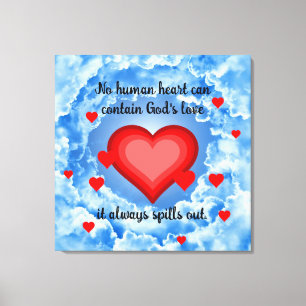 Gottes Liebe Leinwanddruck