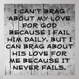 Gottes Liebe-Poster Poster