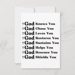 Gottes Liebe und verspricht glaubwürdige Hingabe Karte