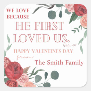 Gottes Liebe Valentine Leckerei Tasche Aufkleber W