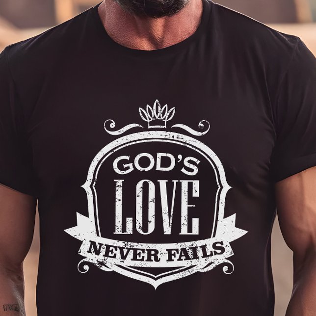 Gottes Liebe Versage nie Christlich Tri-Blend Shirt (Von Creator hochgeladen)