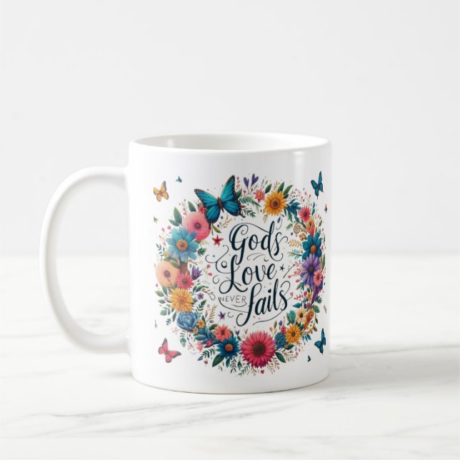 Gottes Liebe Versage nie Kaffeetasse (Links)