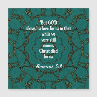 Gottes Liebe Zitat Romans 5:8 Magnetkarte