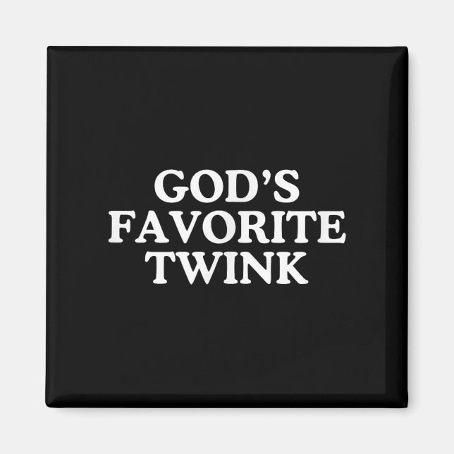 Gottes Lieblings-Twink-Funny nicht aufklappbaren G Magnet (Vorne)