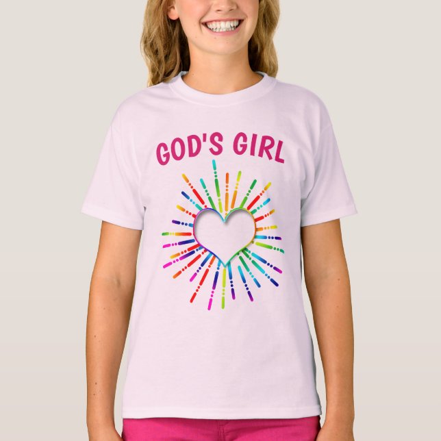 GOTTES MÄDCHEN CHRISTLICHE MÄDCHEN-T - Shirt (Vorderseite)