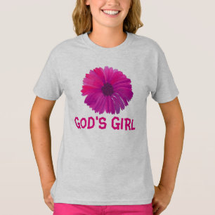 GOTTES MÄDCHEN CHRISTLICHE MÄDCHEN ZEHNEN T - Shir T-Shirt