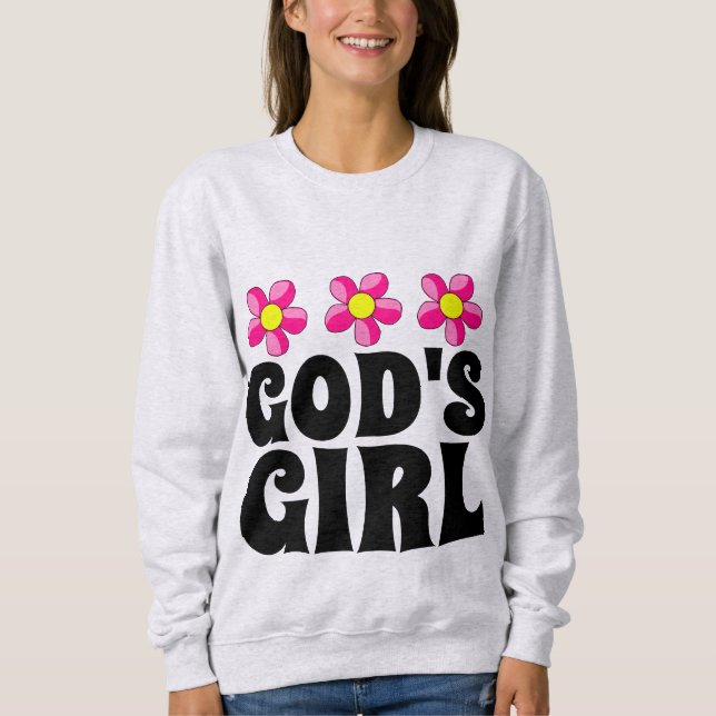 GOTTES MÄDCHEN CHRISTLICHE T - SHIRT (Vorderseite)