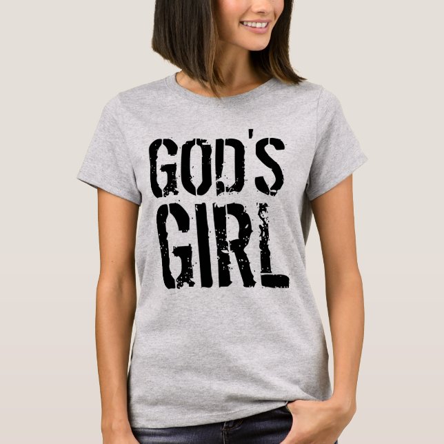 GOTTES MÄDCHEN Christliche T - Shirt (Vorderseite)