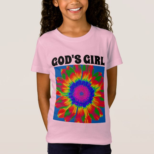 GOTTES MÄDCHEN-GEFÄRBTE KRAWATTE-T - SHIRT (Vorderseite)