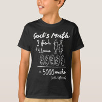 Gottes Mathe 2 Fische 5 Laibe 5000 Mahlzeiten T-Sh