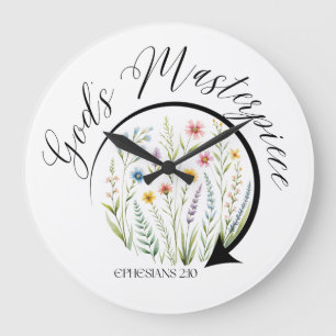 Gottes Meisterwerk Epheser 2:10 Bibelvers Große Wanduhr