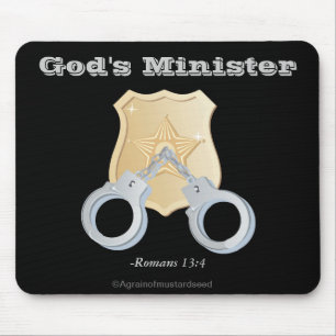 Gottes Minister für Strafverfolgung Mousepad