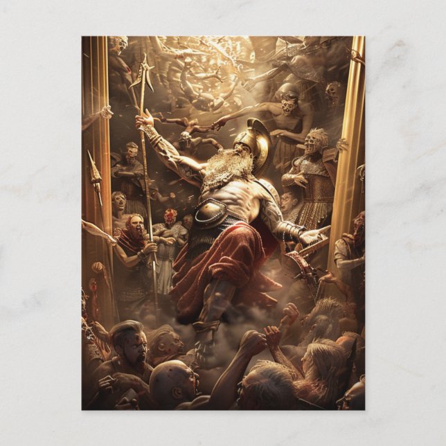 Gottes & Monster - Zeus Postkarte (Vorderseite)