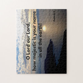 Gottes Name ist Majestic Psalm 8 Bibel Verse Puzzle