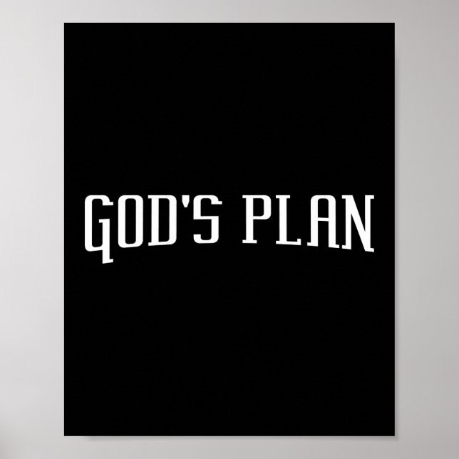 Gottes Plan Jesus Faith Poster (Vorne)