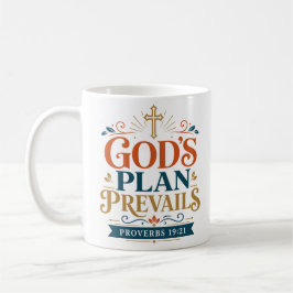 Gottes Plan obsiegt Biblischer Wahrheitszitat Kaffeetasse