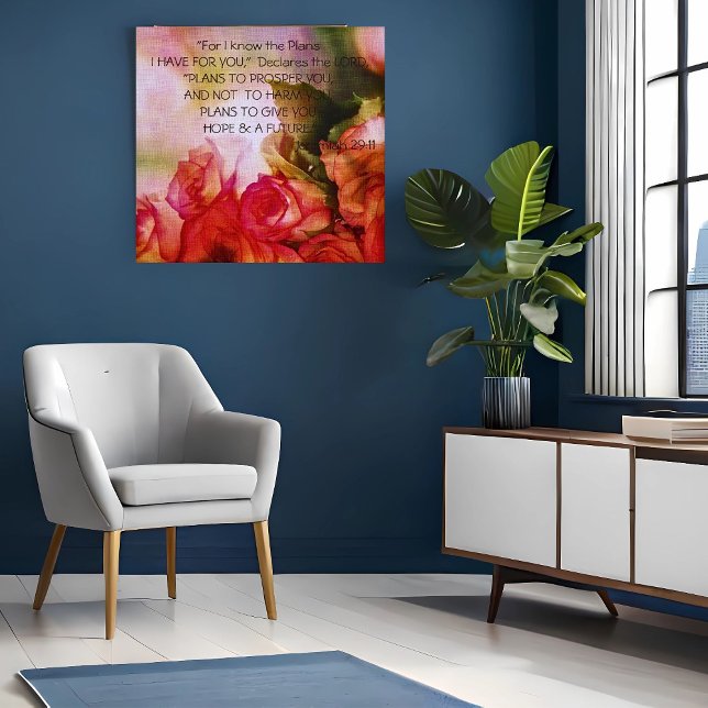 Gottes Plan Schrift drucken Leinwanddruck (Von Creator hochgeladen)