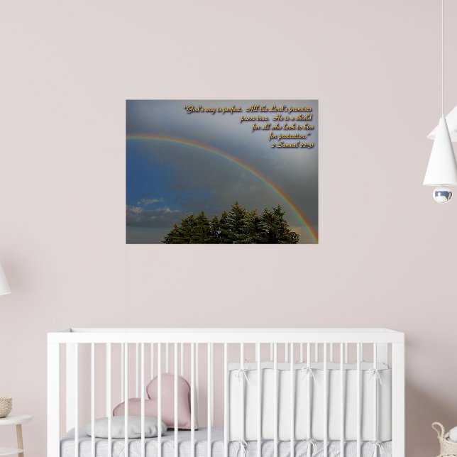 Gottes Regenbogenversprechen Poster (Kinderzimmer 2)