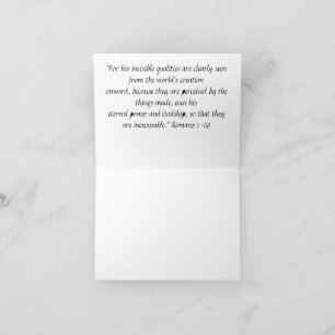 "Gottes Schöpfung" Karte