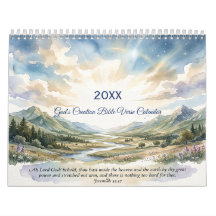 Gottes Schöpfungsbibelvers-Kalender