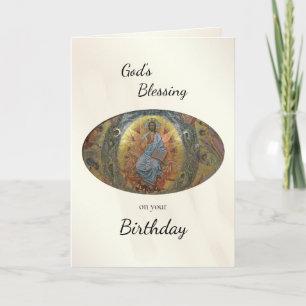 Gottes Segen Geburtstag orthodoxer Christ Karte