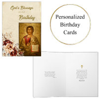 Gottes Segen Geburtstag orthodoxes Symbol Christus