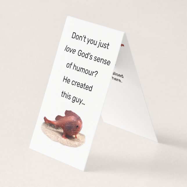 Gottes seltsame Schöpfung (Vorderseite)