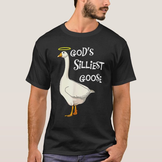 Gottes Silberfrühes Gänseduck Funny T-Shirt (Vorderseite)