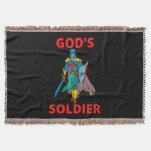Gottes Soldat in Waffen Decke
