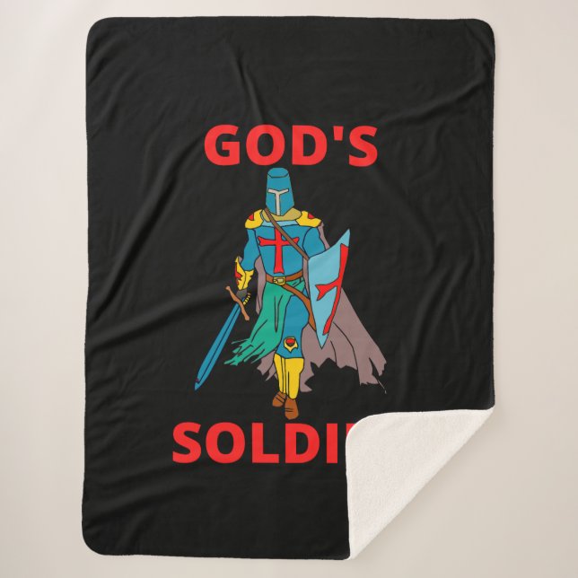 Gottes Soldat in Waffen Sherpadecke (Vorderseite)