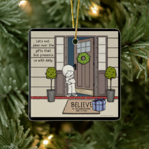 Gottes tägliches Geschenk Keramikornament