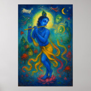 Gottes Tanz Lord Krishna: Ewige Bliss Poster