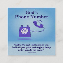 Gottes Telefonnummer Jeremiah 33:3