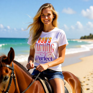 Gottes Timing ist perfekt Christlich T-Shirt
