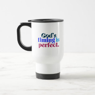 Gottes Timing ist perfekt Christlicher Glaube an G Reisebecher
