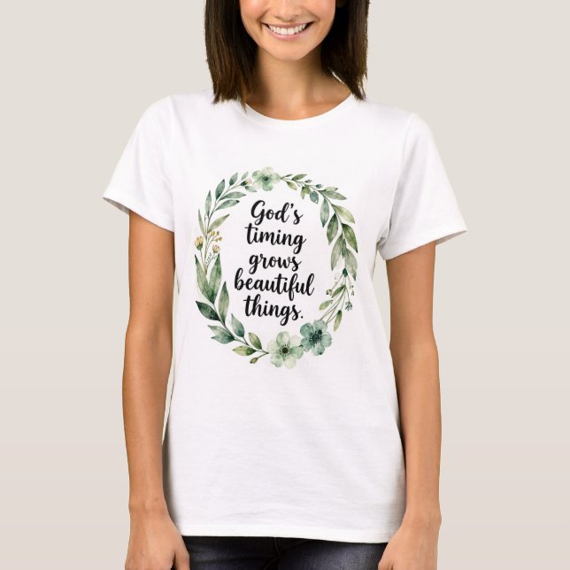 Gottes Timing T-Shirt (Vorderseite)