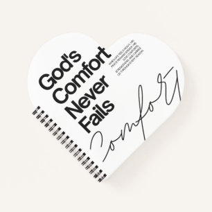 Gottes Trost versagt nie minimalistischer Stil Notizbuch