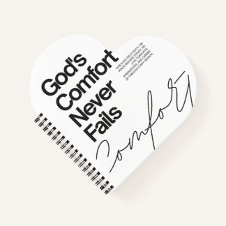 Gottes Trost versagt nie minimalistischer Stil Notizbuch
