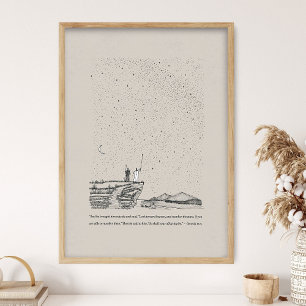 Gottes Verheißung an Abraham, Genesis 15:5, Bibel  Poster