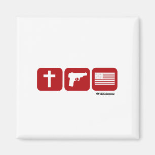 Gottes Waffen und Freiheit Magnet