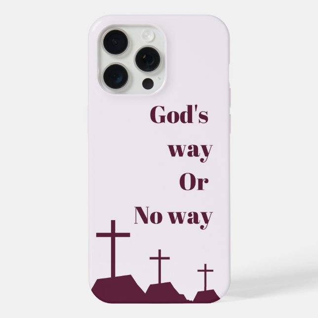 "Gottes Weg oder kein Weg"-Handyhülle  iPhone Hülle (Rückseite)