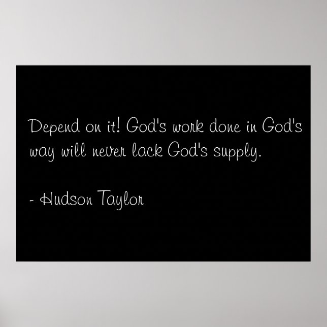 Gottes Werk Poster (Vorne)