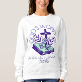 Gottes Wort 77 Psalm-Schrift Sweatshirt
