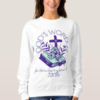 Gottes Wort 77 Psalm-Schrift Sweatshirt